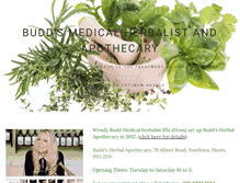 Tablet Screenshot of buddsherbalmedicine.co.uk